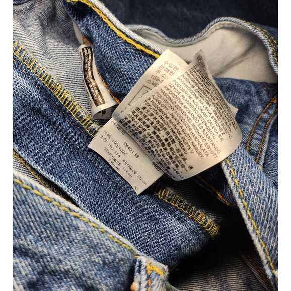 Levi’s 505 Regular Fit Jeans Men’s 40x38 Blue Medium Wash Denim Straight Leg - Picture 5 of 5